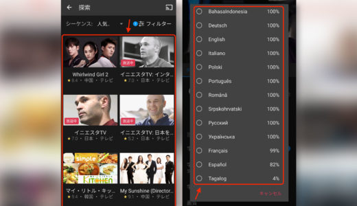 Vikiで日本語字幕を出すには「設定」